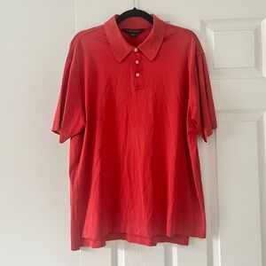 Brooks brothers double mercerized cotton performance knit polo shirt size large